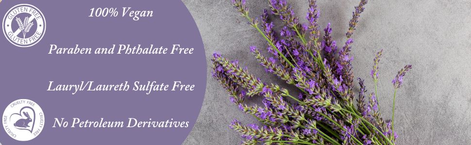 Paraben, cruelty, and gluten free 