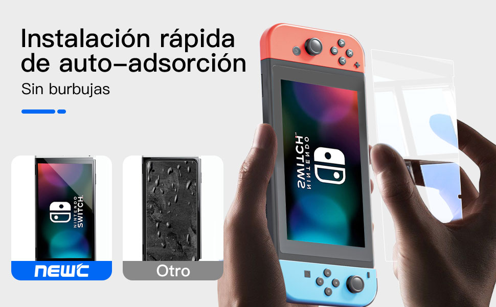 Nintendo Switch Protetor de ecrã de vidro temperado