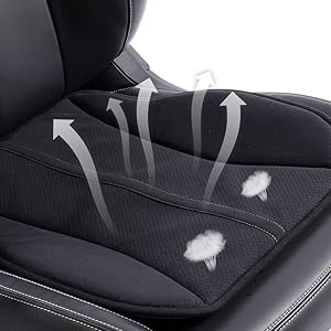 Amazon Co Jp Shimakyo カーシートクッション 車用 低反発 クッション性が 運転席 オフィス 自宅用 滑り止め 抗菌防臭 蒸れにくい 年間使える ズレ防止仕様 おしゃれ 44 45cm ブラック 車 バイク