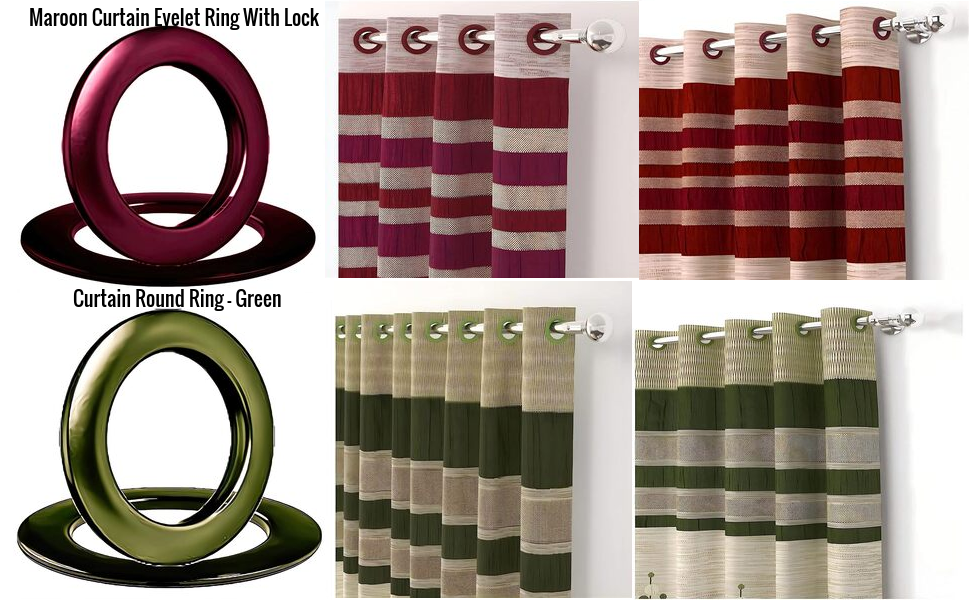 Antique Gold Curtain Rings Plastic 100, Perfect for Window Curtains