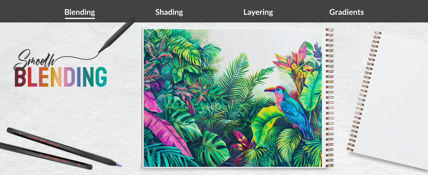 black widow color pencils smooth blending