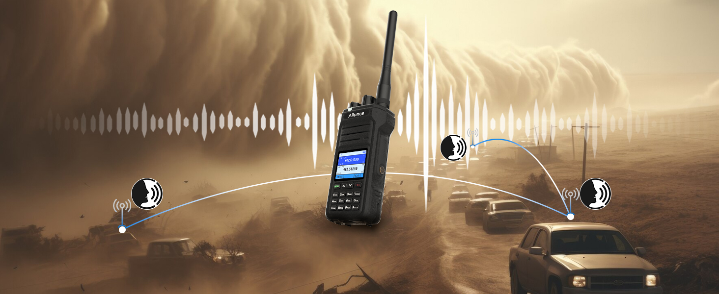 gmrs handheld radio walkie-talkie radio walkie talkie 2 way radio long range gmrs radio ip67 outdoor