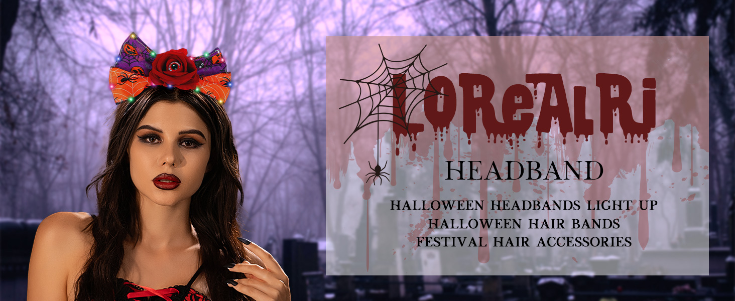 halloween headbands light up