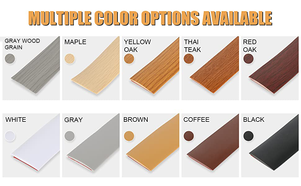 Floor Transition Strip, Self Adhesive Laminate Floor Cover Strips, 1.57