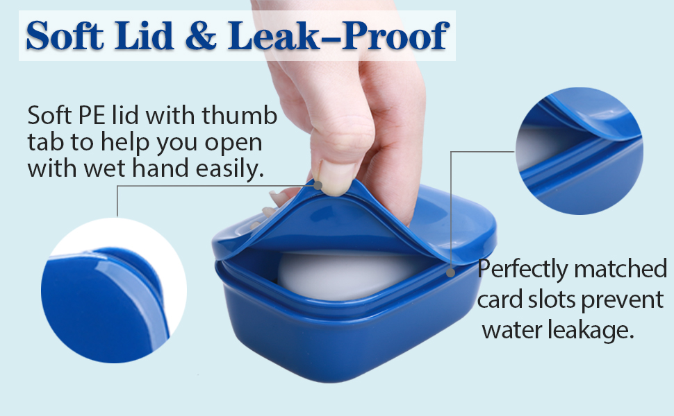 TITATI Travel Soap Container, 2Pack Portable Soap Travel