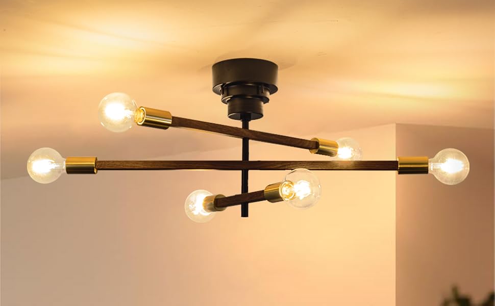 ブラックシーリングライト 6灯 モダン Amazon.co.jp : DINGLILED シーリングライト6灯 オシャレ LED