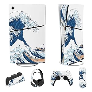 PlayVital Autocollant pour ps5 Slim Console Digital Edition Sticker Skin