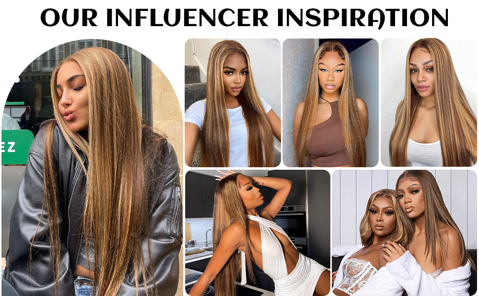 100 Human Hair Ombre Lace Front Wig Human Hair Highlight