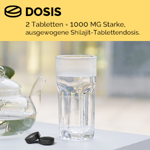 Shilajit Tabletten 1000 mg dose