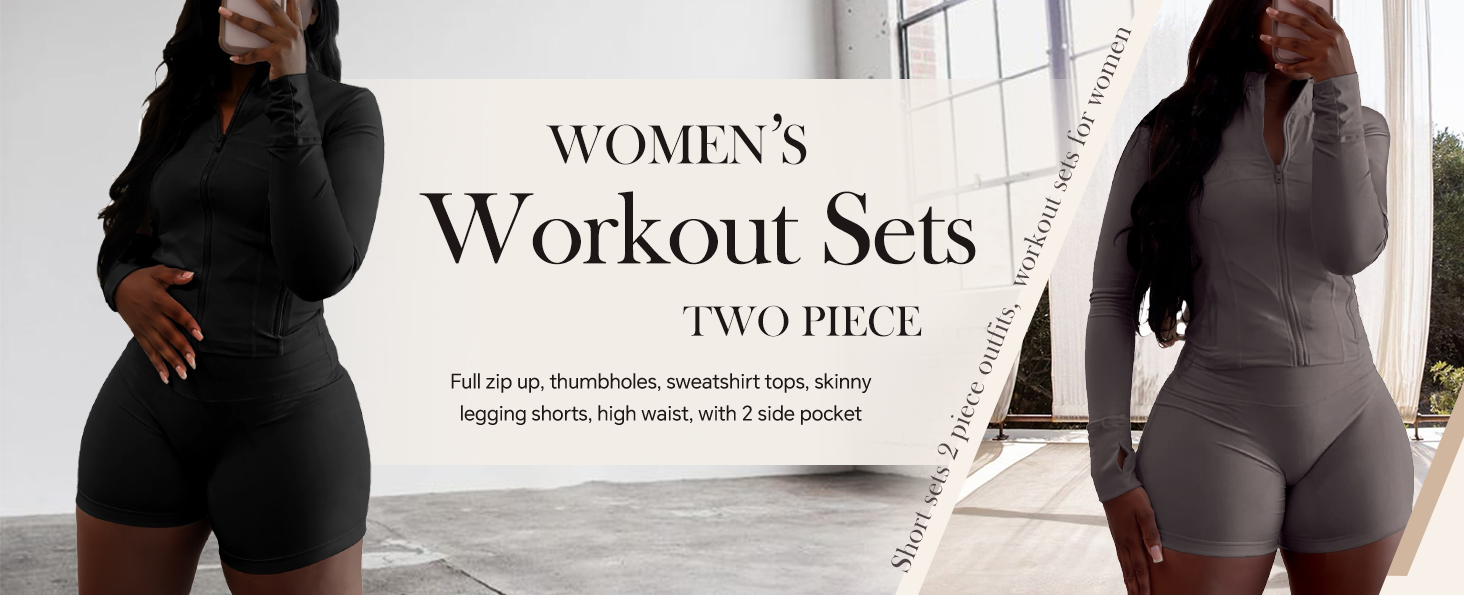 Women Workout Sets 2 Piece Outfits