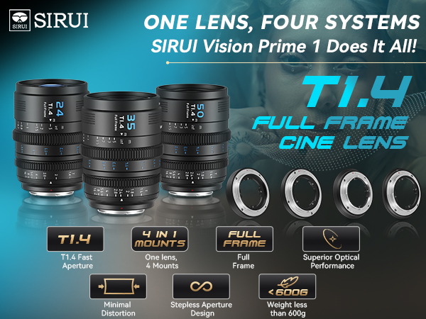 Amazon.com : SIRUI VP-1 Vision Prime 1 T1.4 Full Frame Cine