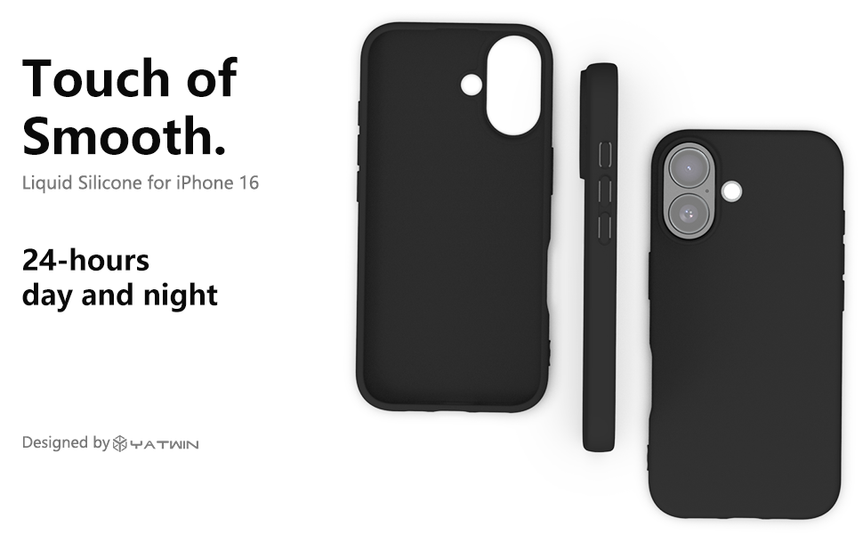 Apple iPhone 16 Silicone Phone Case Black