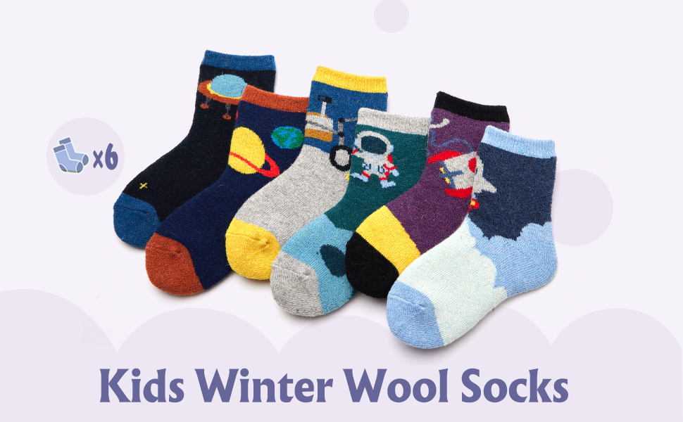 Kids Winter Wool Socks