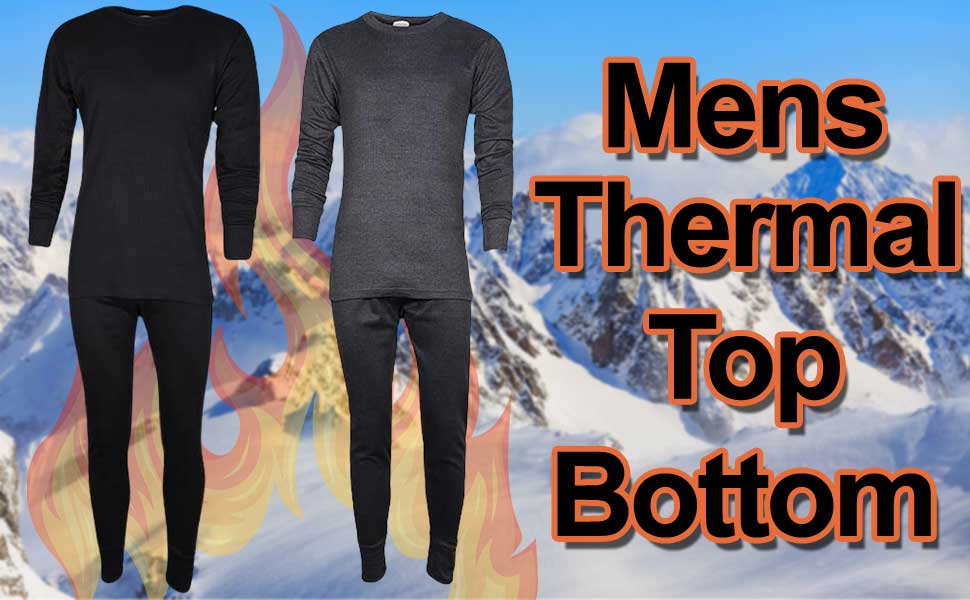 Gaffer Mens Thermal Set Top Bottom Long Johns TShirt Trousers Warm