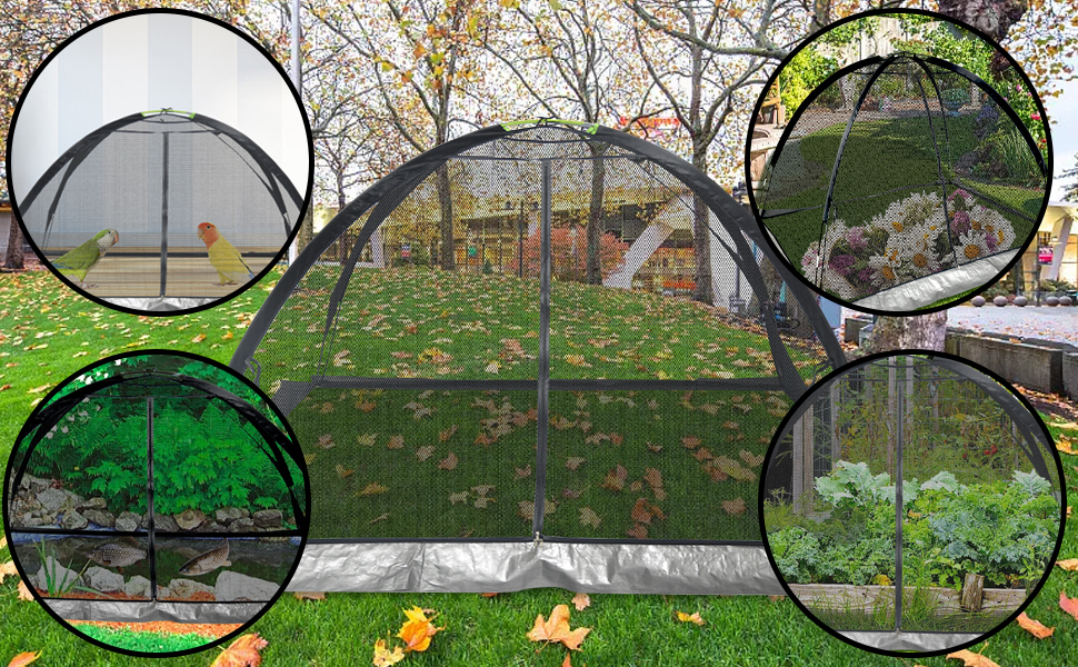 Sharellon Pond Covers for Outdoor Ponds, 5x7FT Pond Cover