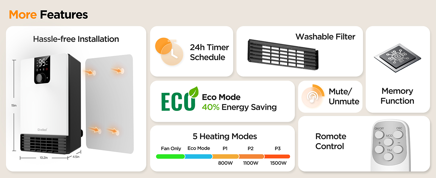 wall heaters for indoor use electric