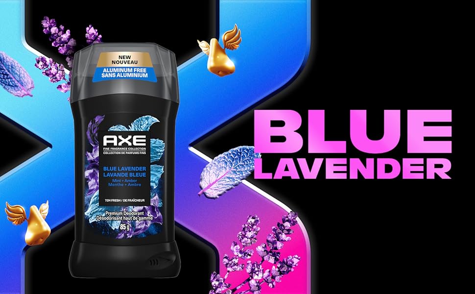 AXE デオドラントスティック BLUE LAVENDER 85g Axe Fine Fragrance Collection Deodorant Stick Blue Lavender