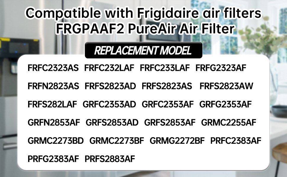 Tvvcalk FRGPAAF2 PureAir AF2 Air Filters Replacement Compatible with Frigidaire