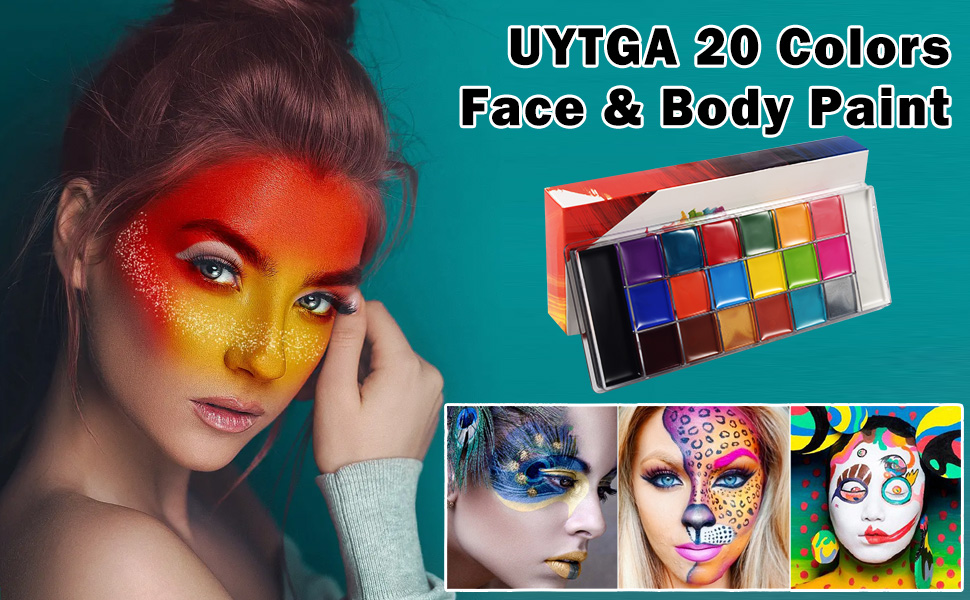 Kid's Face Paints ,20 Colors Professional Make Up Set Body Painting