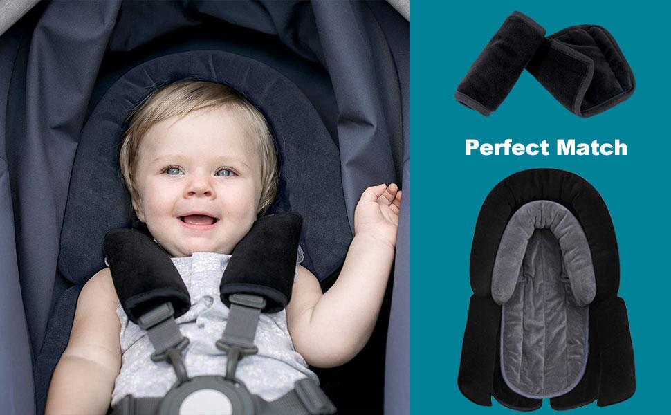COOLBEBE Car Seat Straps Shoulder Pads for Baby Kids, Super Soft Seat
