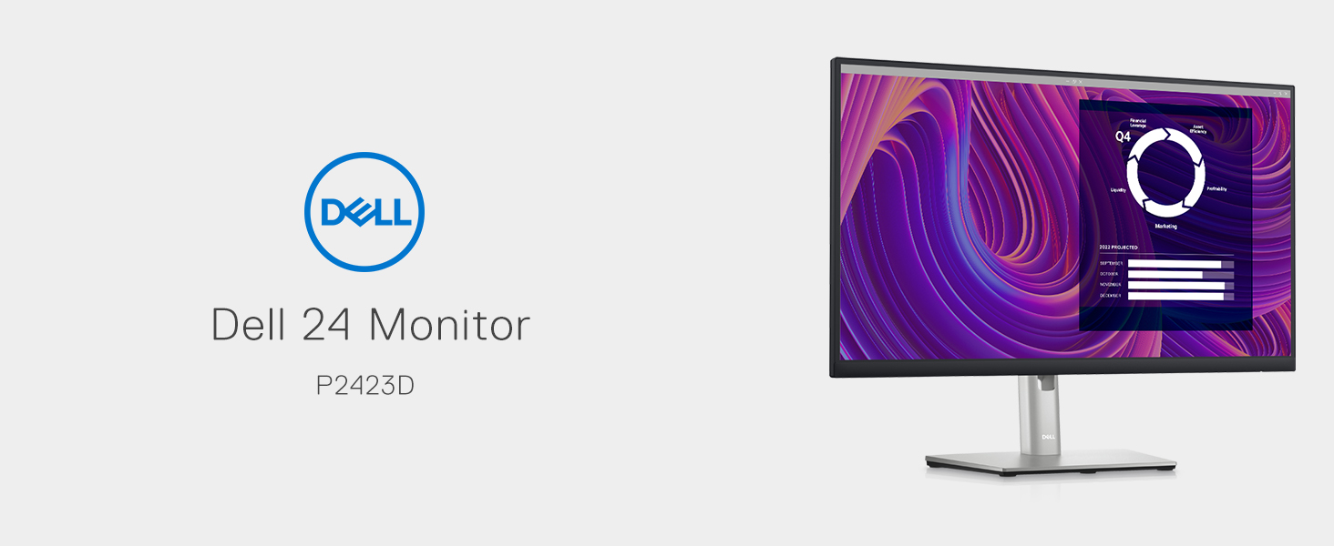 Dell P2423D 24 Zoll QHD Monitor, 60Hz, IPS, 5ms, 99% sRGB, DisplayPort ...