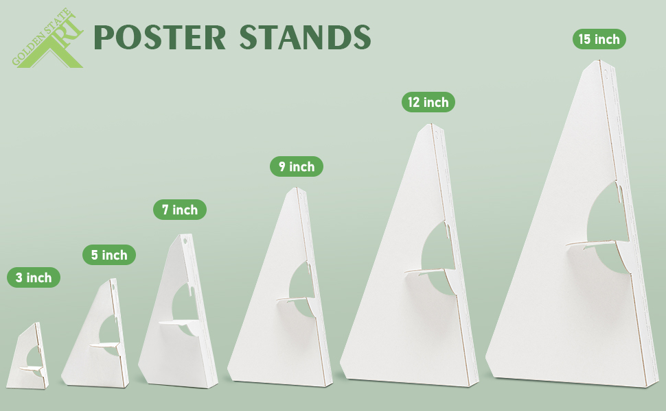 Golden State Art Self Stick Carboard Easel Back Easel Stand