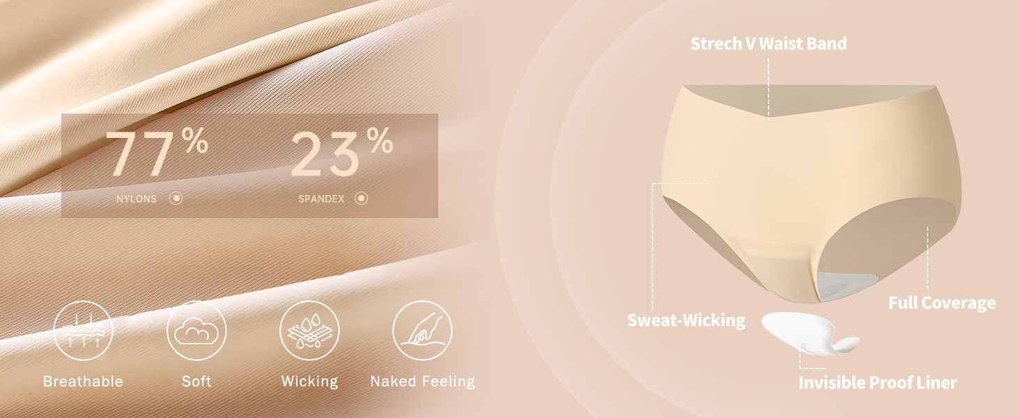 seamless camel toe underwear for women