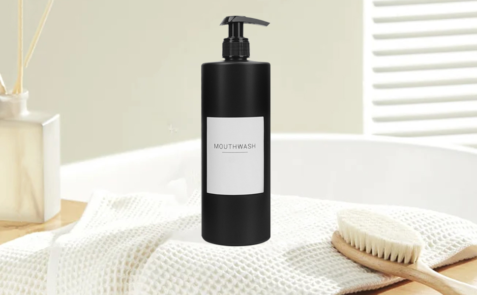 Ezebesta 3PCS 16.9oz Matte Black Lotion Pump Dispensers