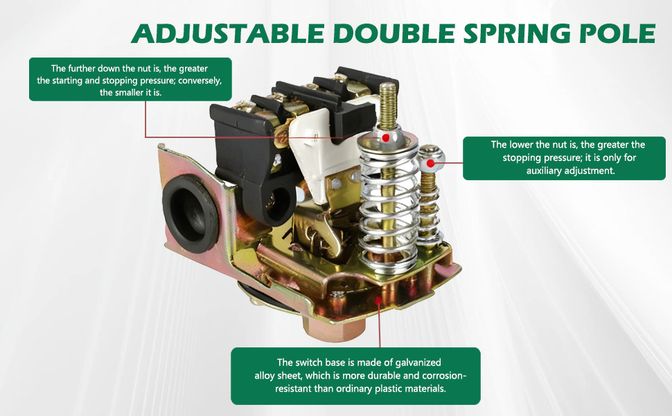 pressure switch for well pump