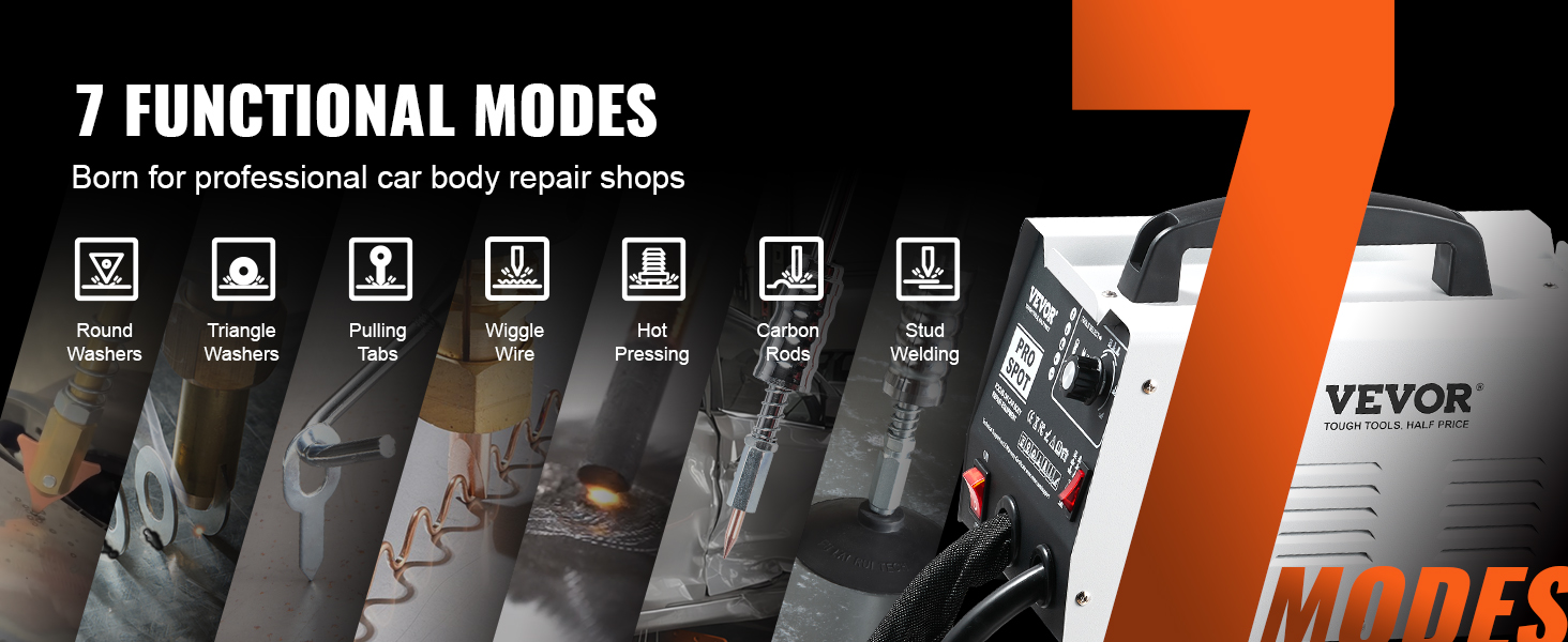 VEVOR Stud Welder Dent Repair Kit, 110V Auto Body Spot
