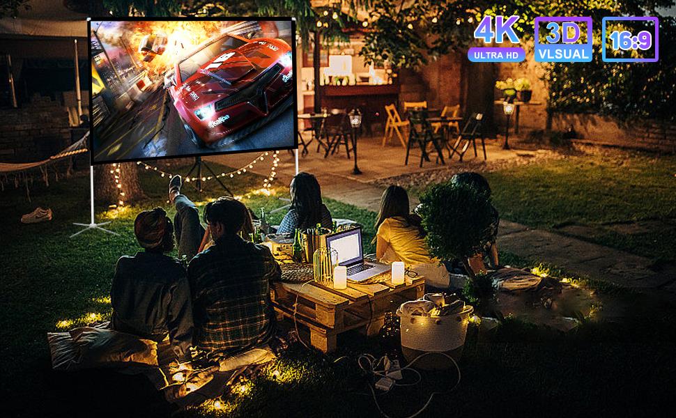 Projector Screen with Stand