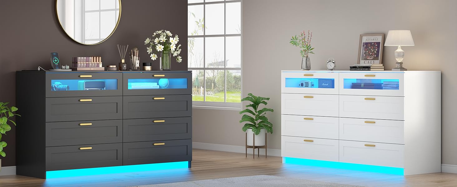 black dresser