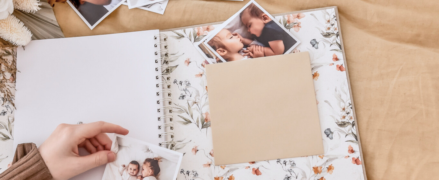 Peachly journal baby book