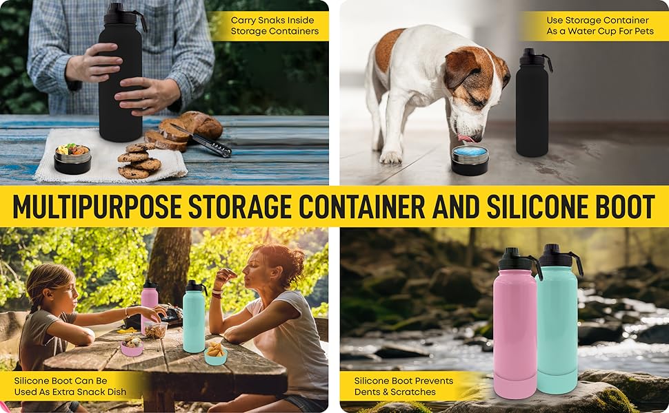 Sneaky Booze 36oz Water Bottle Diversion Safe Stainless