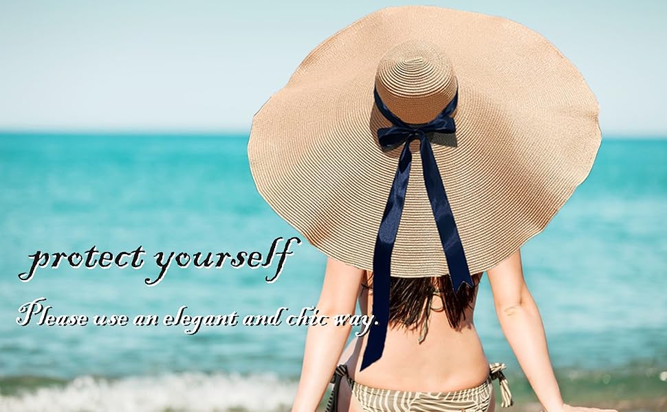 oversized beach hat