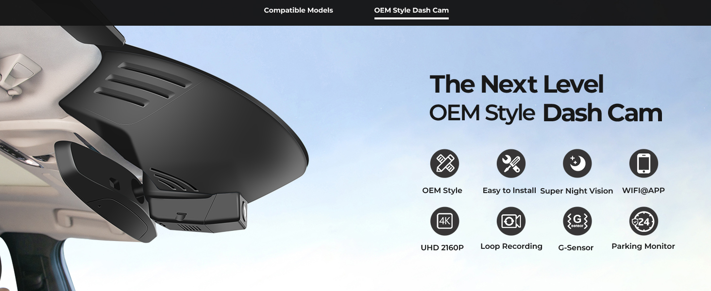 Front 4K & Rear 1080P Dash Cam Custom for Volvo XC40 & XC40