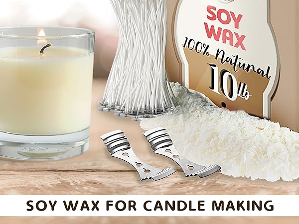 Soy wax for candle making