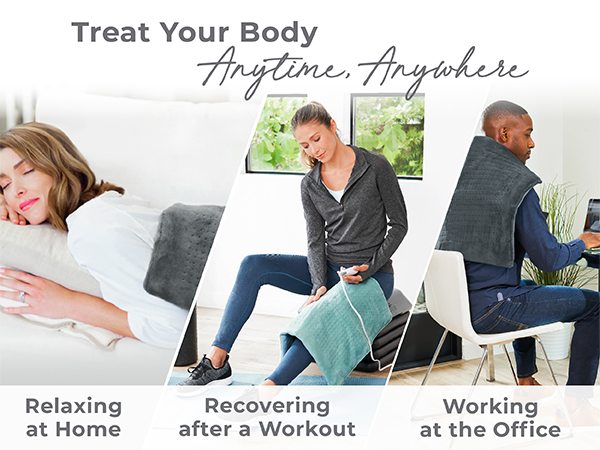 treat your body anytime anywhere relaxing at home working at the office recovering after working out