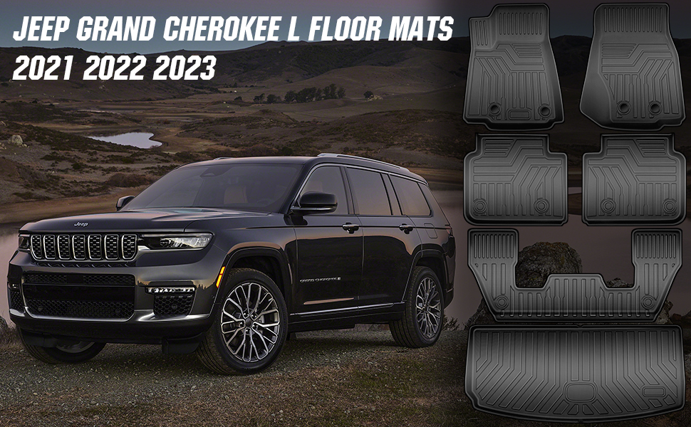 SPIDERCAMP Jeep Grand Cherokee L Floor Mats 2021 2022 2023
