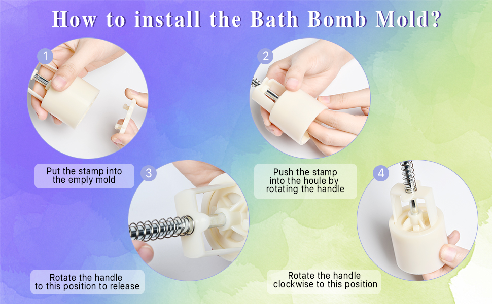 Bath Bomb Mold Kit Akamino 2 Pieces Bath Bombs Press with