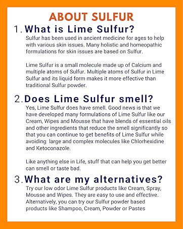 Lime Sulfur Benefits alternatives history dermatitis ringworm pet dog cat horse livestock