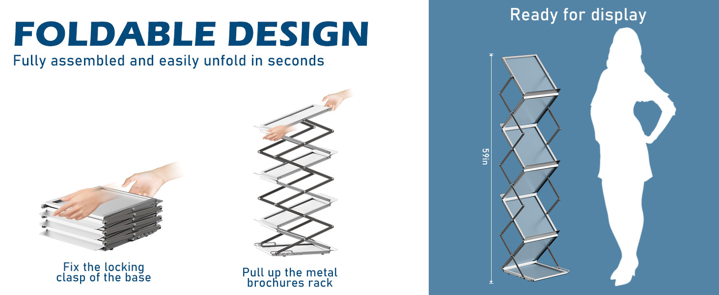 Foldable Magazine Rack