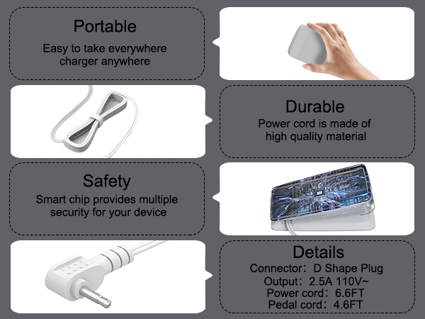 Brother sewing machine foot pedal accessories details