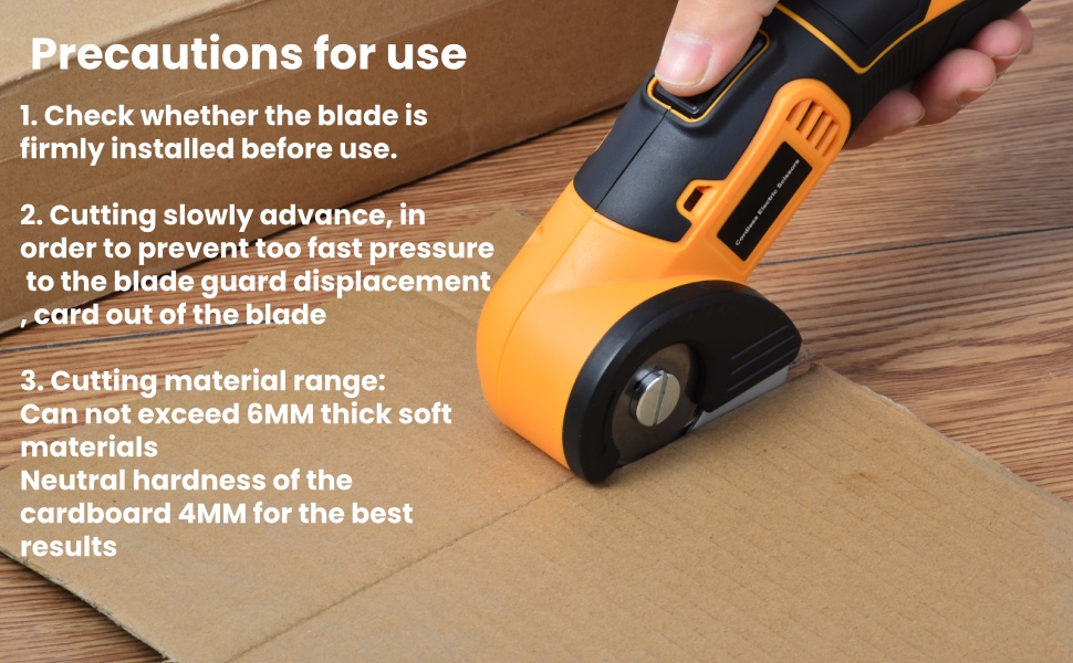 Precautions for using Cordless Electric Scissors