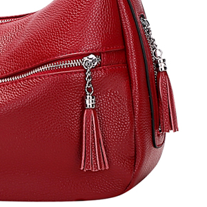 Smooth Zipper with Tassel Decoration