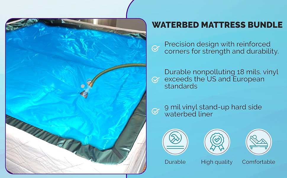 The Bedroom Store FreeFlow, Waterbed Hardside Mattress