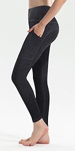 black yoga pants