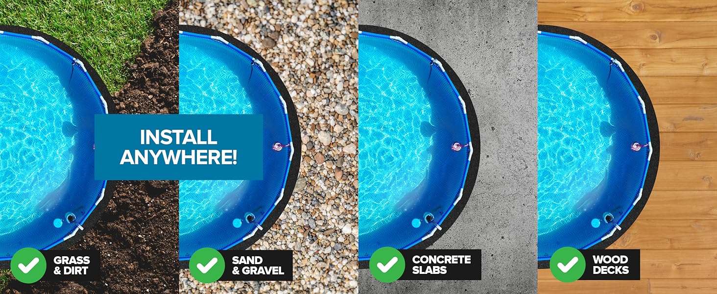 Above Ground Pool Liner Pad, 27' Foot Round, PreCut Heavy