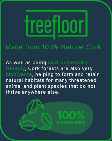 Treefloor Natural Self-Adhesive Cork Tiles - 300mm x 300mm x 4mm (Pack ...