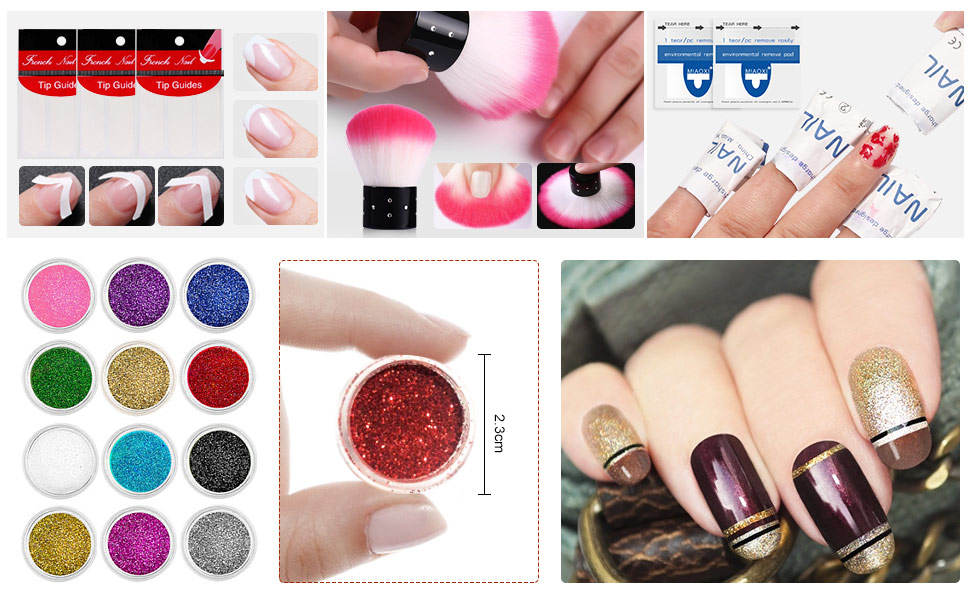12-color nail powder